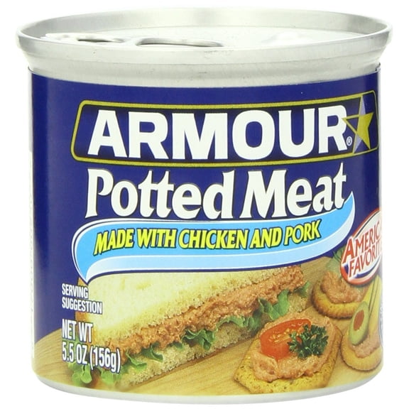 24 PACKS : Armour Star Potted Meat, Chicken and Beef, 5.5 Ounce