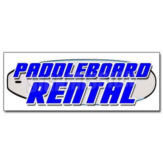 24" PADDLE BOARD RENTAL DECAL sticker paddleboard stand up rent sales boats