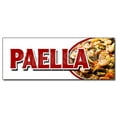 thumbnail image 1 of 24" PAELLA DECAL sticker spanish seafood clam shrimp mussel rice special food, 1 of 1