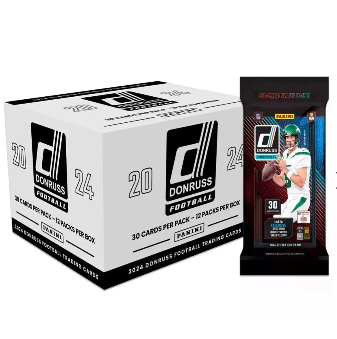 2024 Panini Donruss Football Fat Pack Box (Cello Value) 12 Packs