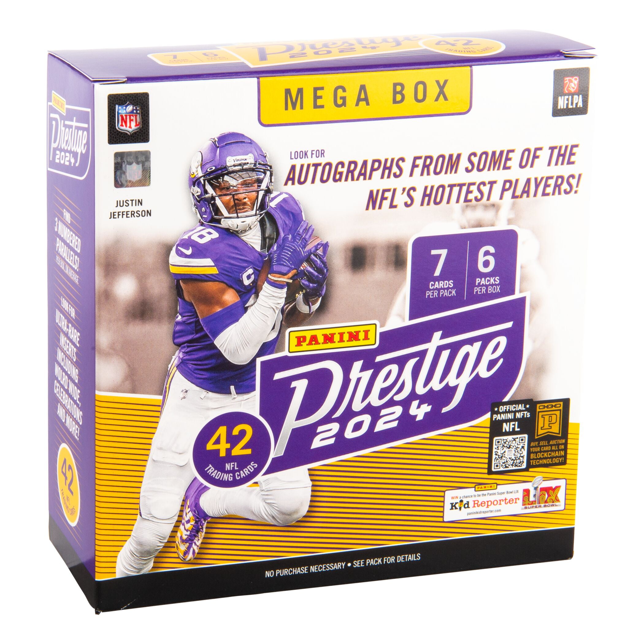 2024 Panini Prestige Football Trading Cards Mega Box