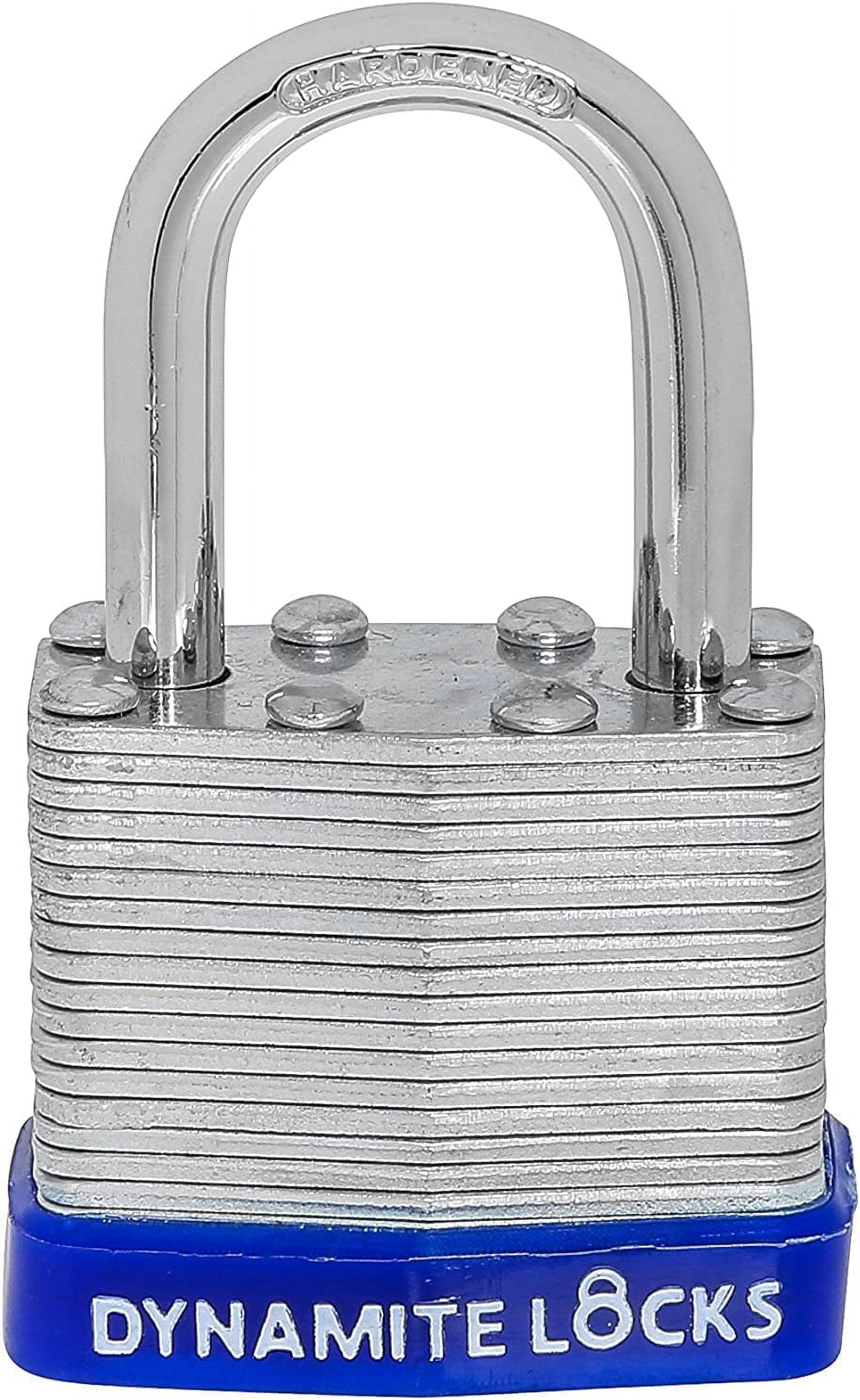 24 PC Piece Set, Dynamite Locks Laminated Steel Padlocks Sets With Same Key 40MM Key Alike Short