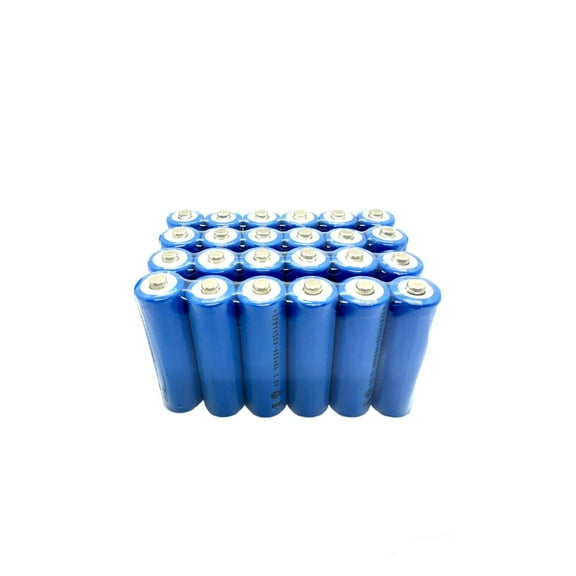 24-PCS 14500 LiFePO4 AA 3.2V 400mAh Rechargeable Batteries Solar Lights RELIGHTABLE IFR14500 14500TU24