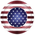 thumbnail image 1 of 24 PCS Americana 4th of July Paper Party Plates, Patriotic Dinnerware for BBQ, American Flag 10", 1 of 1