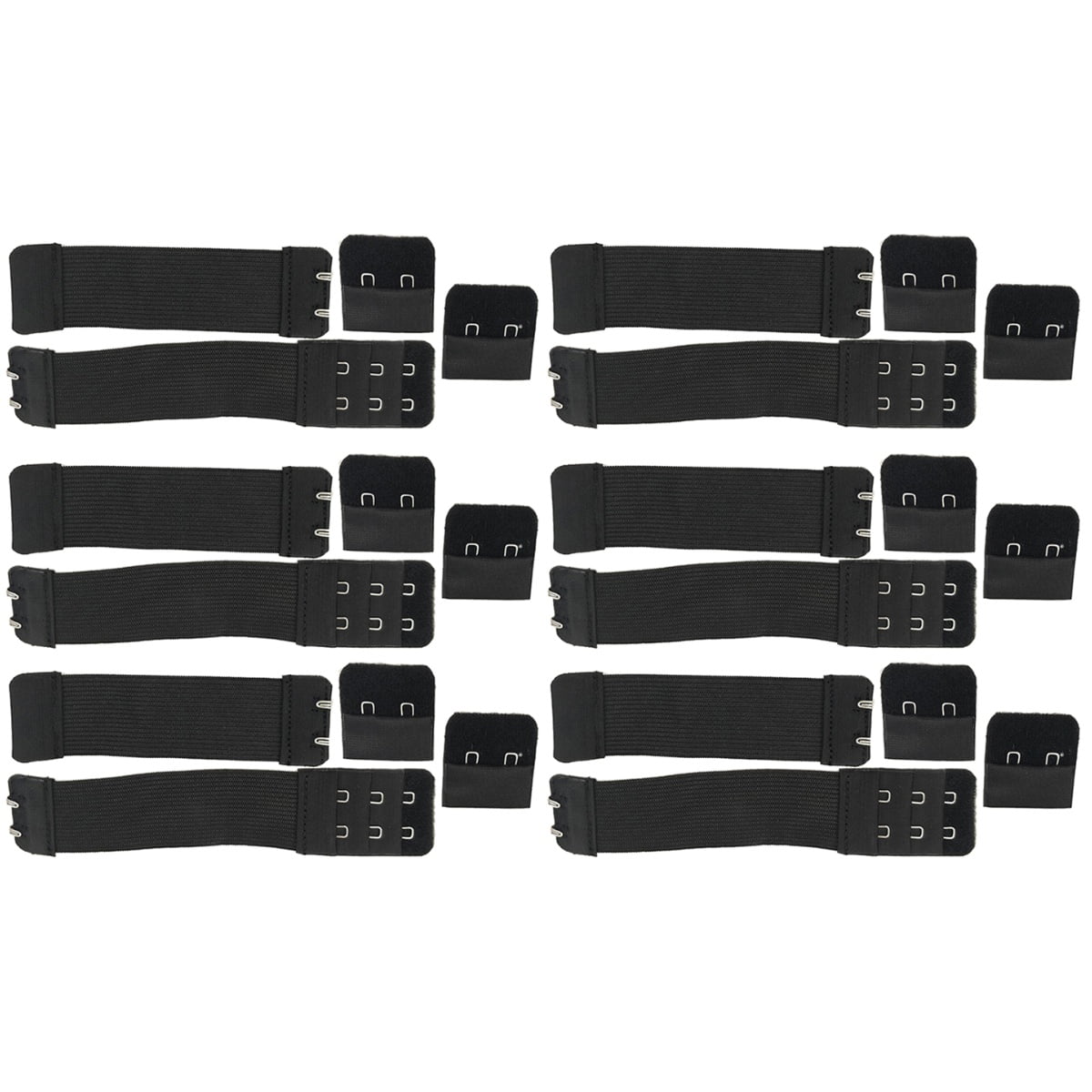 24 PCS Bras Bra Back Extension Buckle Underwear Extenders Buckle Bra Extender 2 Hook Stretchy