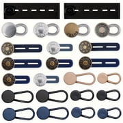 24 PCS Button Extenders for Jeans, Pants - Waist Extenders for Women & Men, No Sewing Instant Waistband Extension 1-1.8 Inches
