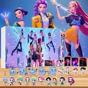 24 PCS Christmas Advent Calendar 2025 Kp+Op Dem+on Christmas Countdown Calendars,24 Days of Xmas Surprises,Cute Hunters Blind Boxes Creative Gifts for Adults