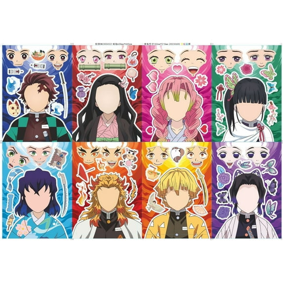 24 Pcs Cartoon Stickers - Decals for Water Bottles, Laptop, Car, Planner | Anime Gift for Fans