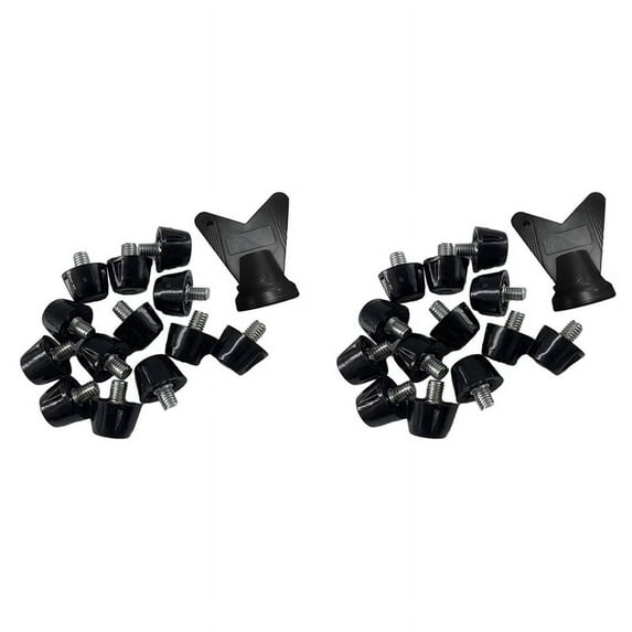 24 PCS Football Boot Spikes Professional Soccer Boot Cleats M5 Replacement Studs with Wrench Track Shoes Spikes 10mm