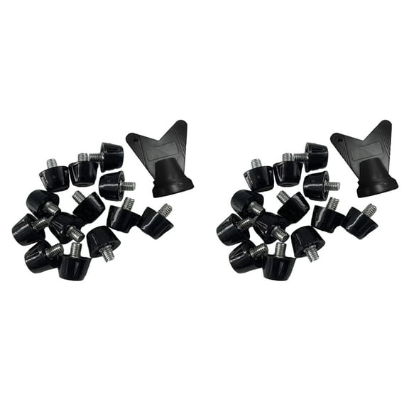 24 PCS Football Boot Spikes Professional Soccer Cleats M5 Replacement Studs with Wrench Track Shoes 7mm