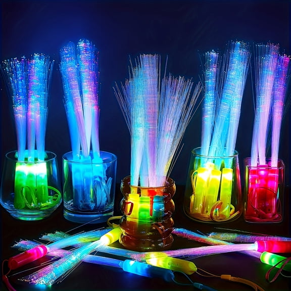24 PCS Glow Sticks Party Supplies, Multicolor Flashing LED Light Up Sticks Glow in the Dark Toys for Kids Christmas Party Favors Wedding Birthday