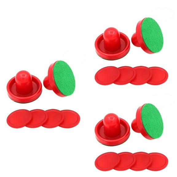 24 PCS Hockey Air Paddles and Pushers Supplies Pucks Instant Handles Replacement Child