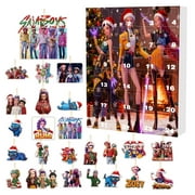 24 PCS K-Pop Christmas Countdown Calendars Cute K-pop Acrylic Blind Boxes Creative Gifts,Collectible Figures Toys for Adults(In 100+ people's carts)