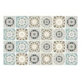 thumbnail image 1 of 24 PCS Moroccan Style Tile Sticker Oil Proof Wall Backsplash Heat Resistant Furniture Staircase Home Decor Self Adhesive Removable DIY Murals for Kitchen Bathroom F 6*6Inch, 1 of 9