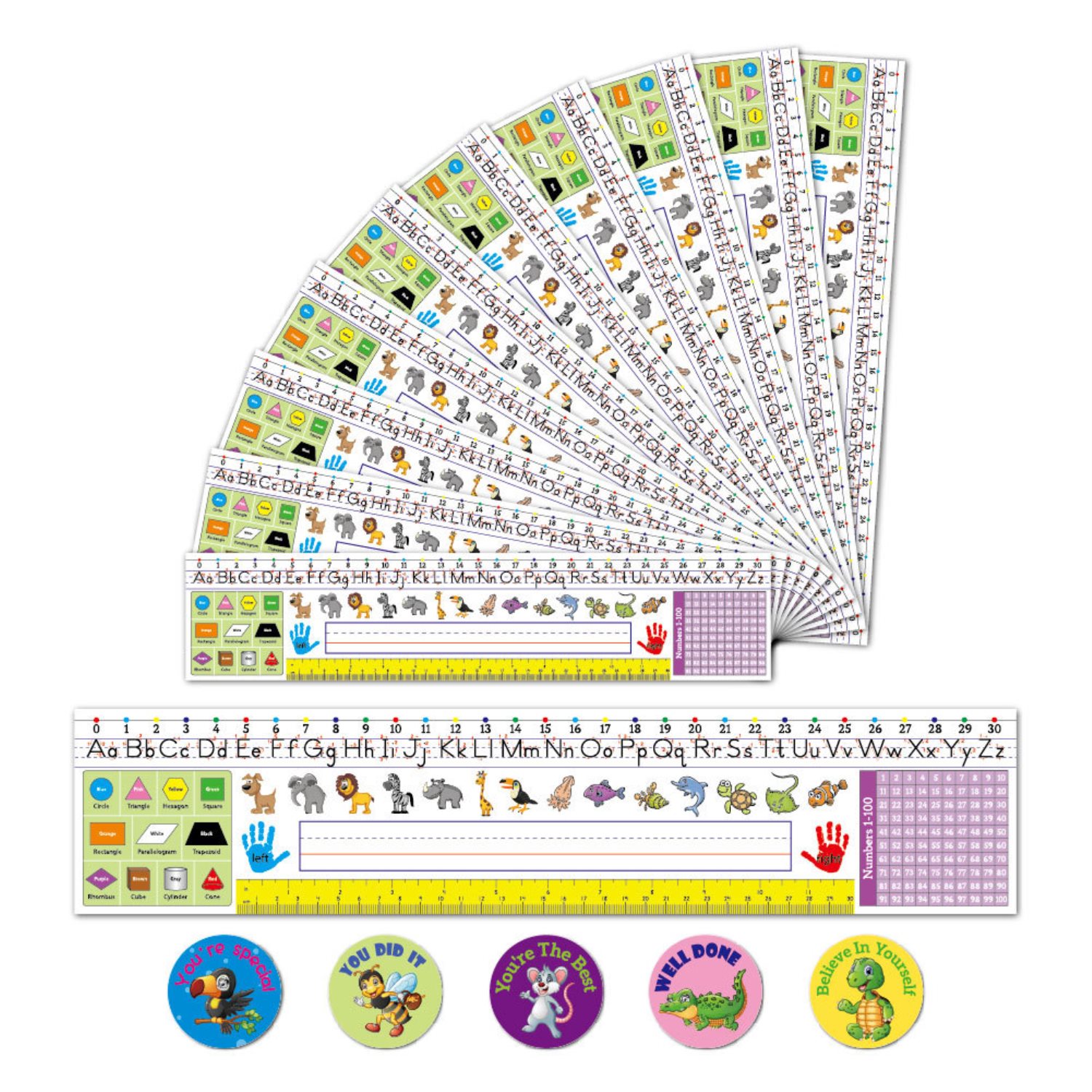 24 PCS Name Tags for Classroom Multipurpose Manuscript Name Plates for