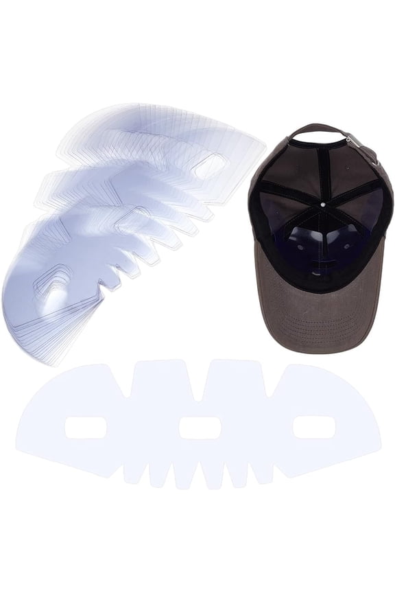 24 PCS Plastic Baseball Cap Insert Shaper Transparent Hat Brim Support Clear