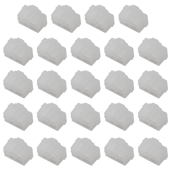 24 PCS RJ45 Dust Covers - Silicone Ethernet Hub Port RJ45 Plugs Protector Stopper Caps - Port Protector for Hub, TV, Computer - Clear