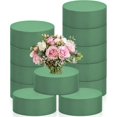 thumbnail image 1 of 24 PCS Round Floral Foam Blocks,Green Wet Foam Block,Dry Floral Foam,Wet Florist Block Flower Arrangement Supplies for Wedding Aisle Flowers,Arty Decoration,Party, 1 of 5