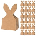 thumbnail image 1 of 24 PCS/Set Easter Bunny Party Favor Bags, DIY Bunny Gift Boxes, Rustic Paper Rabbit Ears Treat Bags for Easter Spring, 1 of 8