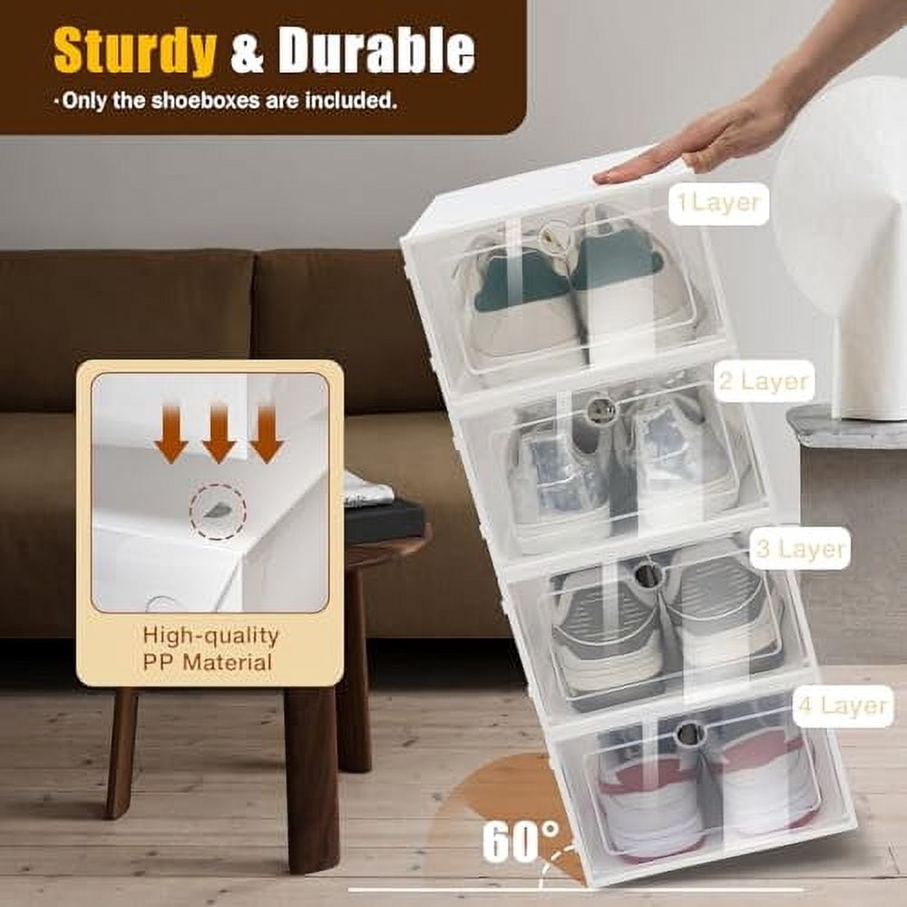 Shoe Boxes Storage Transparen Drawer Plastic Jamaica