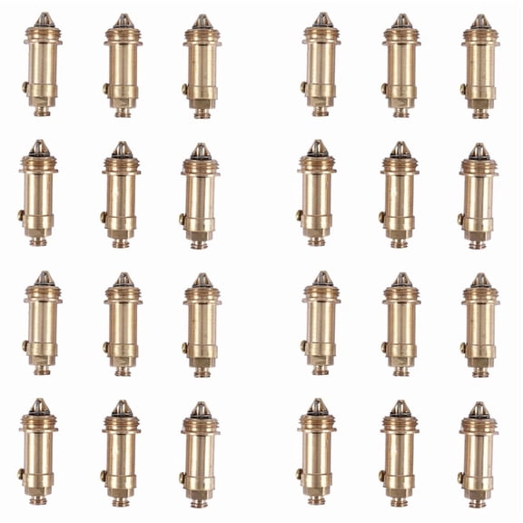 24 PCS Sink Plug Replacement Basin Bath Waste Click Spring Brass Plug Bolt for Kitchen Sink Bath Tub Drain Stopper