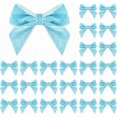 thumbnail image 1 of 24 PCS Velvet Bows for Christmas Tree, 2.75" Small Velvet Ribbon Bows for Gift Wrapping, Mini Bows for Crafts, Bow Decorations for Party Shower Birthday Wedding, 1 of 8
