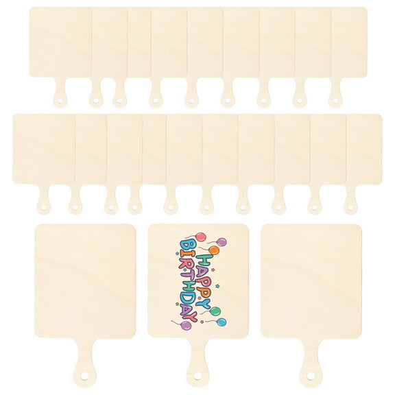 24 PCS Wood Mini Cutting Board Kit Solid Smooth Unfinished Wood Craft Mini Board Set Versatile Small Chopping Plank for Your Home