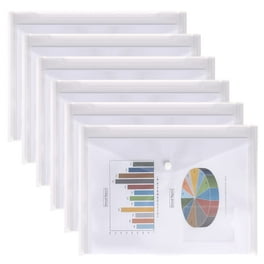 Azar Displays Acrylic Single Pocket Wall File with Magnetic Strips, 4/PK  (250045)