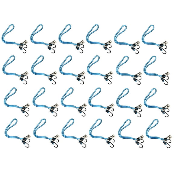Everest 24-PK 36" Reflective Round Bungee Cords/Blue Color/Multi-use