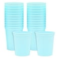 thumbnail image 1 of BLUE PANDA Light Blue Plastic Stadium Cups - 16-Ounce, 24 Pack - Blank Reusable Tumblers for Parties & Bachelorette Party Favors, 1 of 5