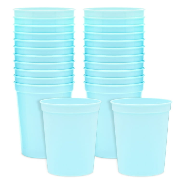 Reusable Plastic Cups (set of 4) - Blue