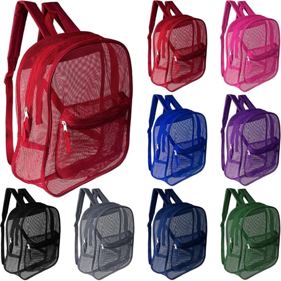 24-Pack 17" School Backpacks for Kids - Backpacks in Bulk for Elementary, Middle, and High School Students, 12 Assorted Colors