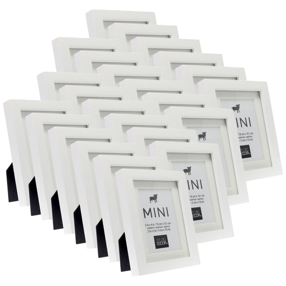 Studio Decor 2" x 3" Mini Frame with Mat, 24 Pack