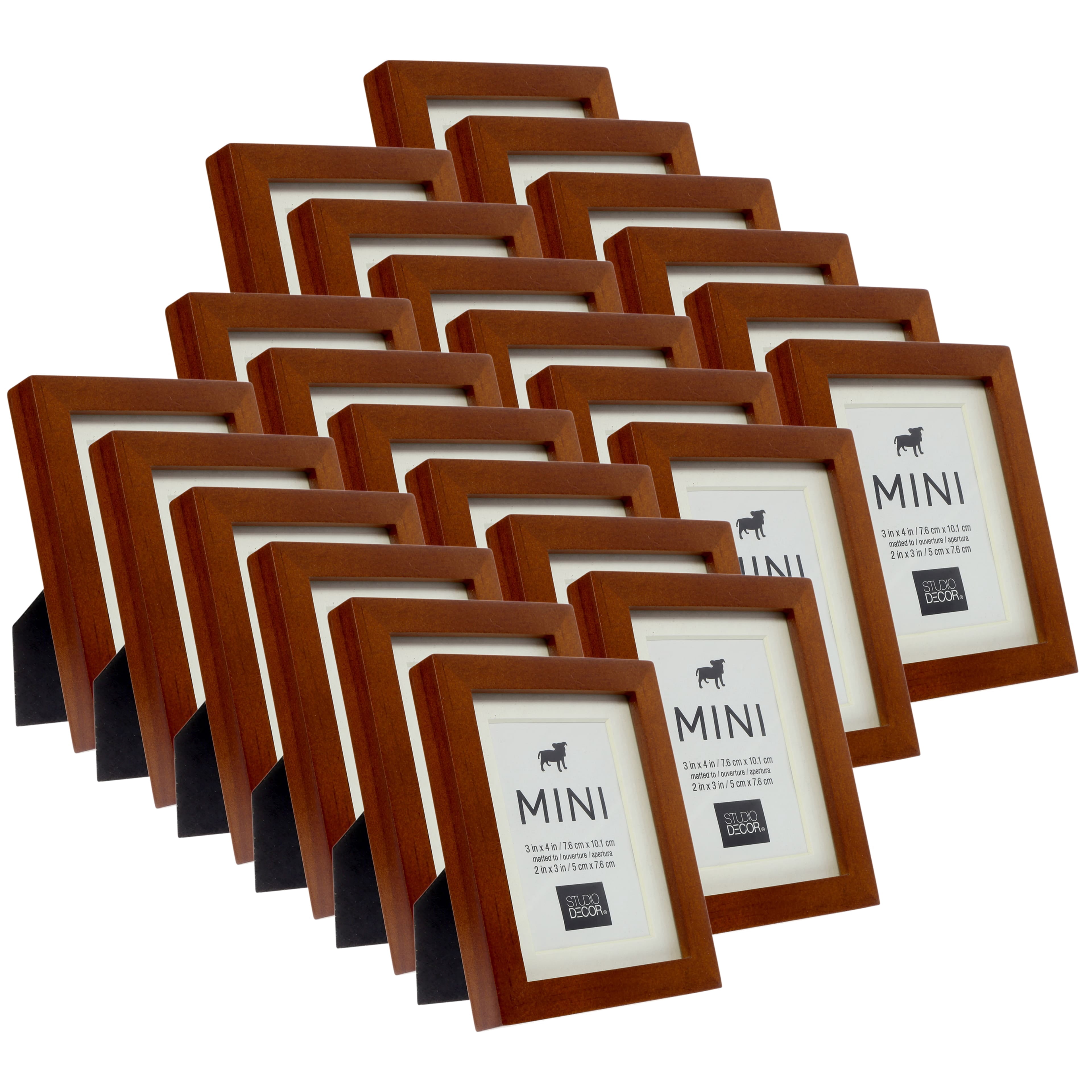 Studio Décor 24 Pack Mini Frame with Mat, 2