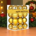 thumbnail image 1 of 24-Pack 3.2" Gold Large Christmas Balls Ornaments, Shatterproof Hanging Balls for Tree, Wedding, Party & Holiday Decorations, 1 of 7