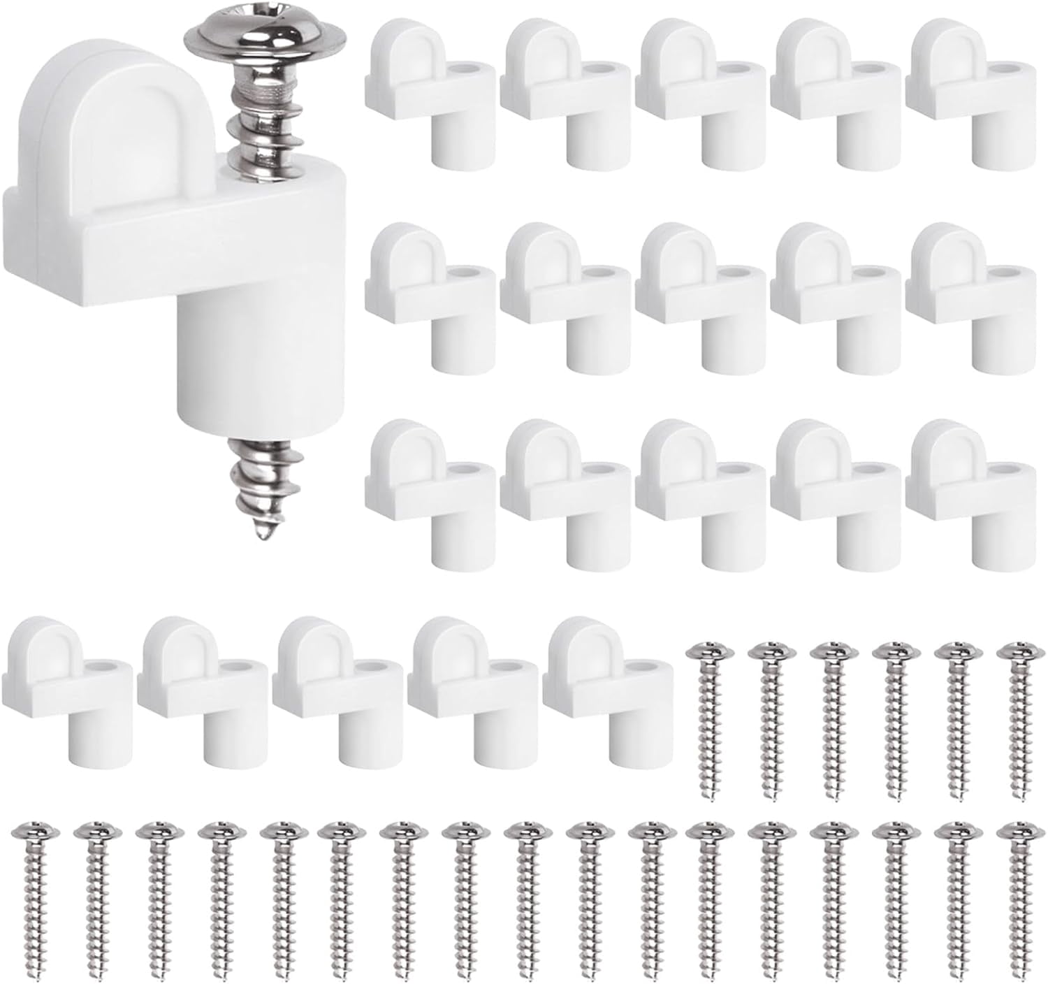 24 Pack 3/8 Inch White Window Screen Clips and Storm Window Clips ...
