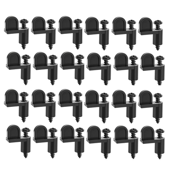 24 Pack 3/8inch Window Screen Clip with Screws Offset Window Clips for ...