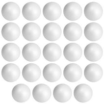 24 Pack 3 Inch Foam Balls for Crafts, Smooth Polystyrene Spheres for DIY Decorations, Classroom Projects