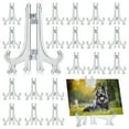 thumbnail image 1 of Juvale Mini Acrylic Easel Stands - 24-Pack, 3-Inch Clear Plastic - Display Stands for Collectibles, Trading Cards & Photos, 1 of 11
