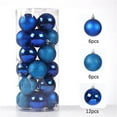 thumbnail image 1 of 24 Pack 3cm Christmas Tree Baubles Shatterproof Plastic Hanging Ball Ornaments for Xmas Tree Decorations Home Party Holiday Decor, 1 of 9