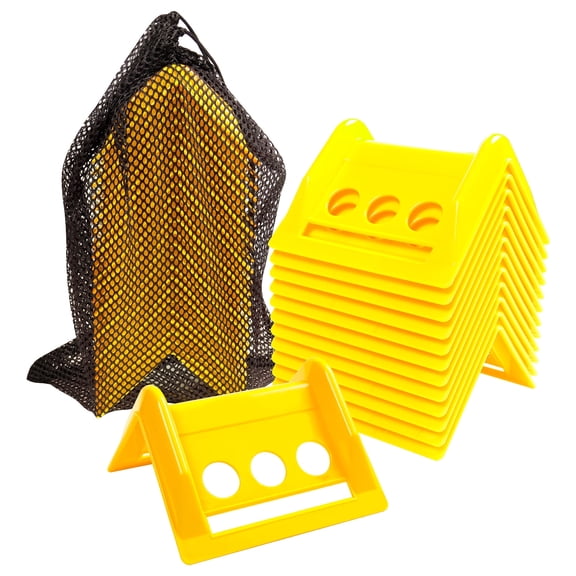 24 Pack 4" Flatbed Edge Protectors with Carrying Case, 4" Winch Ratchet Straps Plastic Corner Protectors for Flatbed Cargo Load
