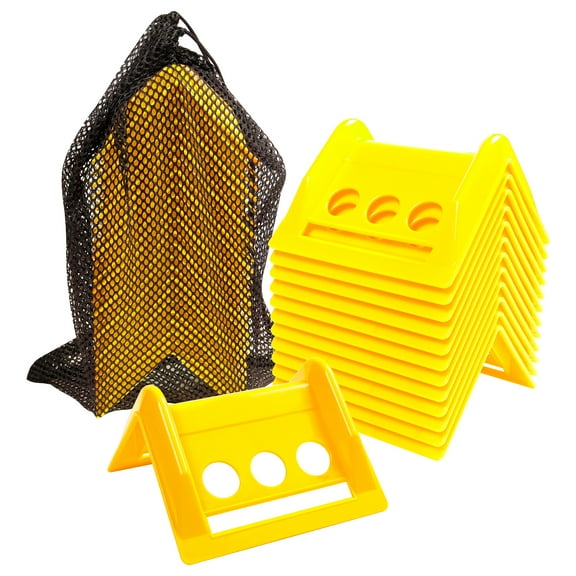 24 Pack 4" Flatbed Edge Protectors with Carrying Case, 4" Winch Ratchet Straps Plastic Corner Protectors for Flatbed Cargo Load