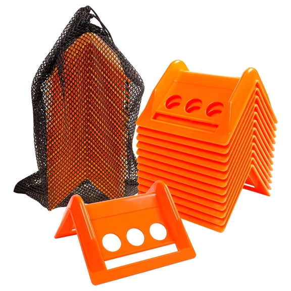 24 Pack 4" Flatbed Edge Protectors with Carrying Case, 4" Winch Ratchet Straps Plastic Corner Protectors for Flatbed Cargo Load