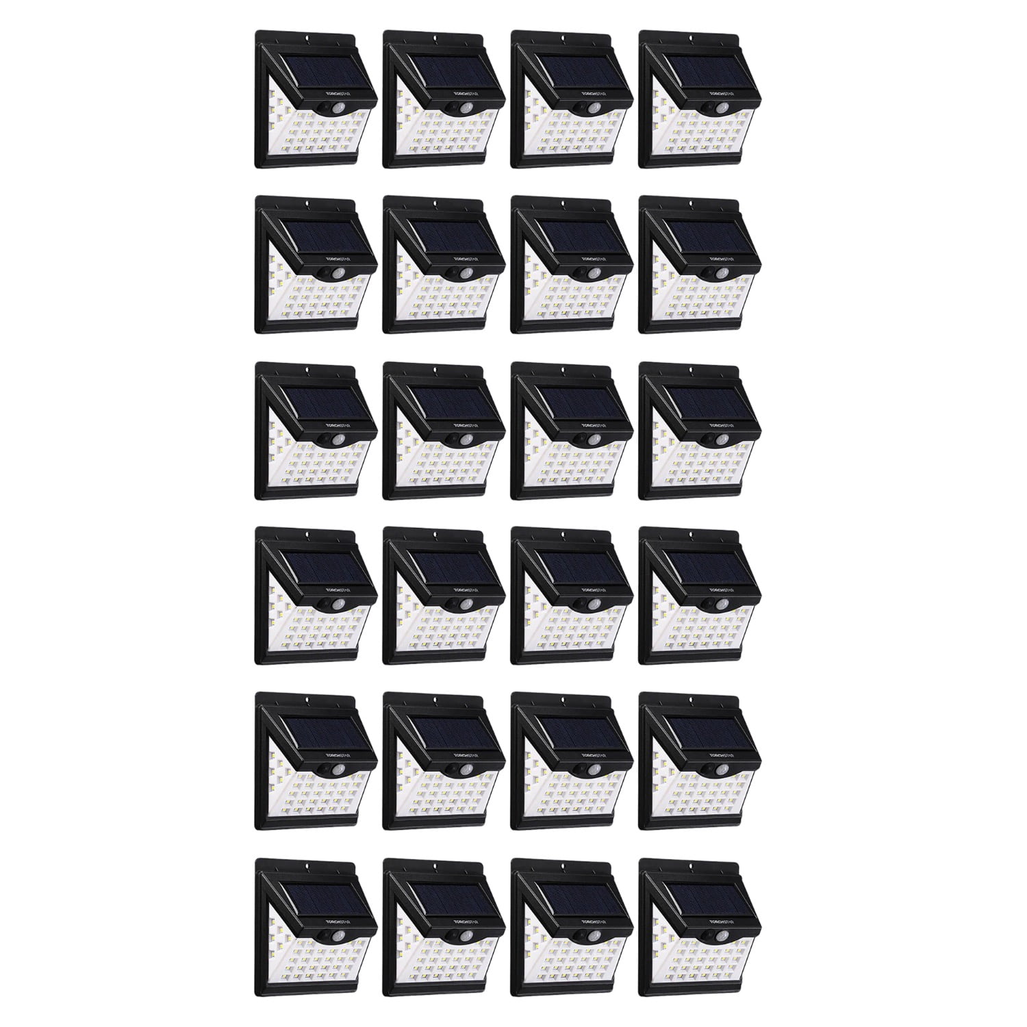 24 Pack 40 LEDs Motion Sensor Outdoor Lights Security Flood Light Wall Lamp for Outside Garage Yard