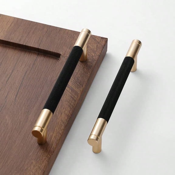 24 Pack 5 Inch 128 Mm Bar Cabinet Pulls Gold And Black Knurled Handles For Brushed Gold Drawer Pulls Cupboard Aluminum Handles