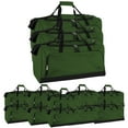 thumbnail image 1 of 24 Pack 55 Liter Capacity Unisex Duffel Bags with Handle and Luggage Shoulder Strap for Gym, Travel and Commuting in Hunter Green, 1 of 7