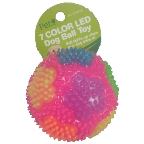 24 Pack 7-Color LED Dog Toy, Assorted Colors