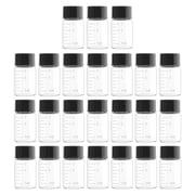 24 Pack 7ml Clear Glass Sample Vials Empty Glass Bottles with Screw Cap Lab Liquid Sampling Bottles for Chemistry Lab Chemicals