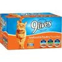 (24 Pack) 9Lives Seafood and Poultry Favorites Wet Cat Food Variety Pack, 5.5 oz. Cans