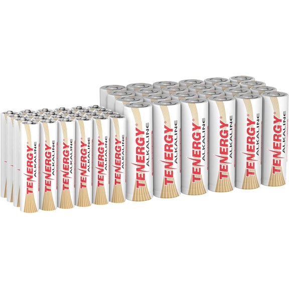 24 Pack AA and AAA 1.5V Alkaline Batteries, High Performance AA/AAA Non-Recharable Battery for Clocks, Remotes, Toys & Electronic Devices, Household Batteries